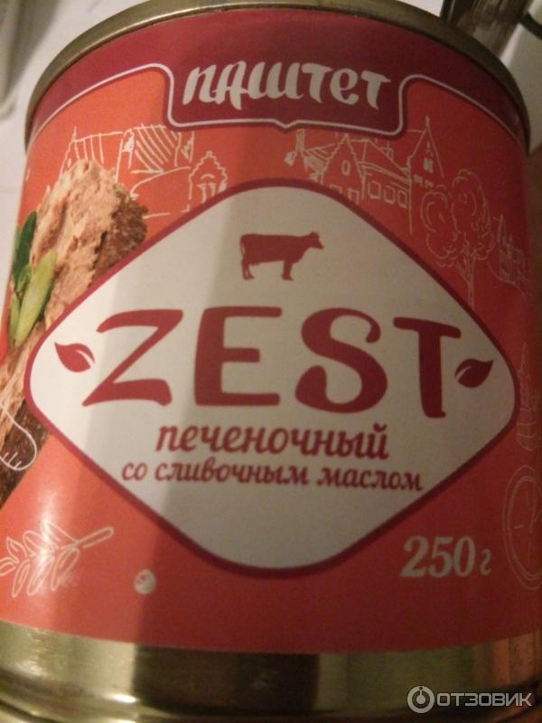 Паштет печеночный со сливочным маслом ZEST фото