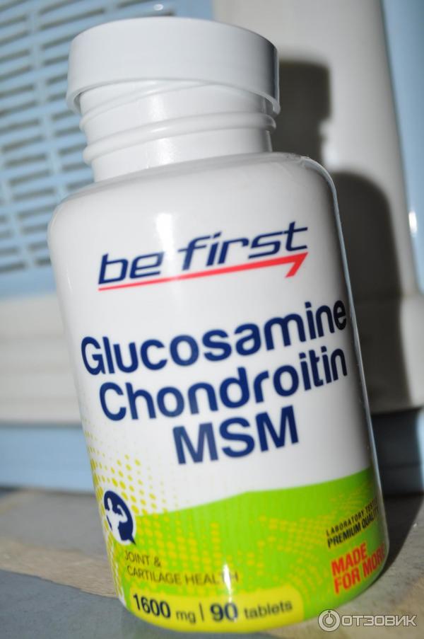 Препарат для суставов и связок Be First Glucosamine + Chondroitin + MSM фото