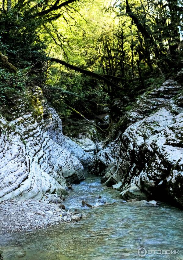 Мокрый каньон реки Псахо (Россия, Краснодарский край) фото