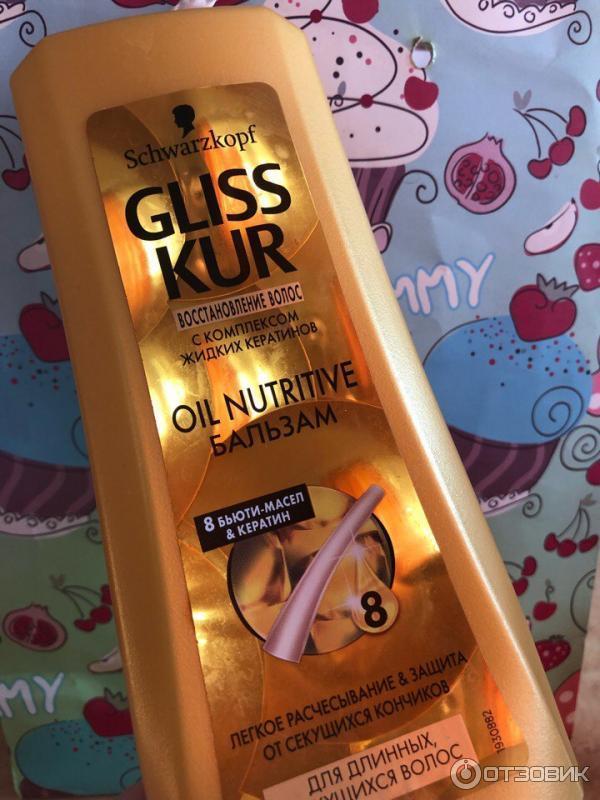 Бальзам для длинных секущихся волос Schwarzkopf Gliss Kur Oil Nutritive фото