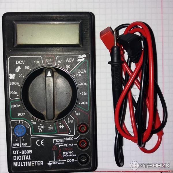 Цифровой многофункциональный мультиметр Digital multimeter DT832 фото