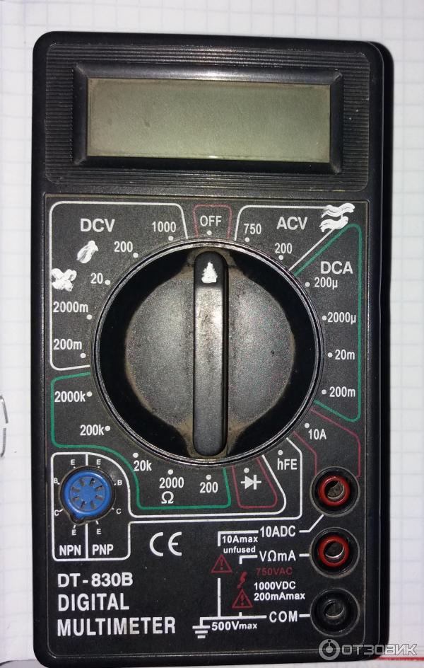 Цифровой многофункциональный мультиметр Digital multimeter DT832 фото