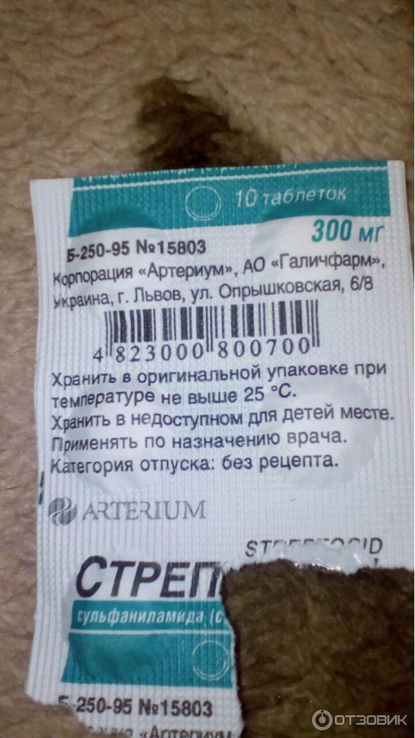 Стрептоцид Таблетки Цена