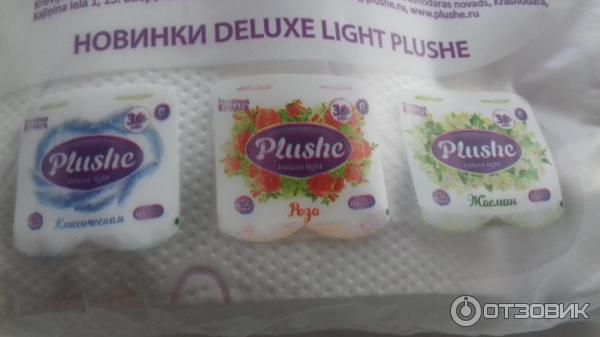 Туалетная бумага Plushe Deluxe light фото