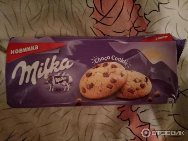 Печенье choco break 40 г фото Отзыв о Печенье Milka "Choco cookies" с кусочками молочного шоколада Вкусная нов