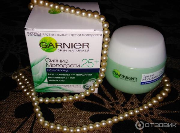 Крем для лица Garnier Сияние молодости 25+ ночной уход фото