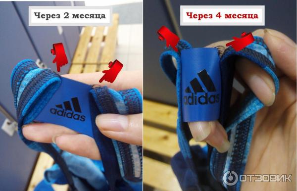 Слитный женский купальник Adidas Infinitex Graphic - тест-драйв - качество фурнитуры - соединительный хлястик между лямками