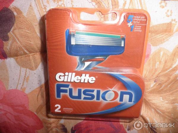 Сменные лезвия Gillette Fusion фото