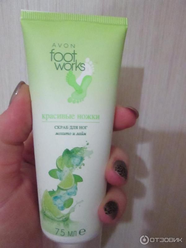 Скраб для ног Avon Foot Works Мохито с лаймом фото