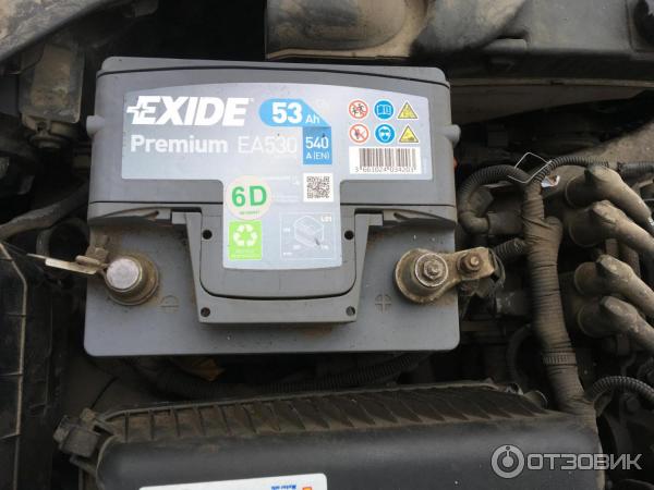 Аккумулятор Exide Premium EA530 12V 53Ah 540A