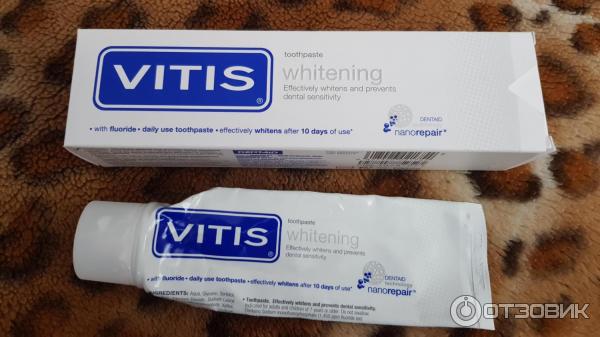 Зубная паста Vitis whitening фото