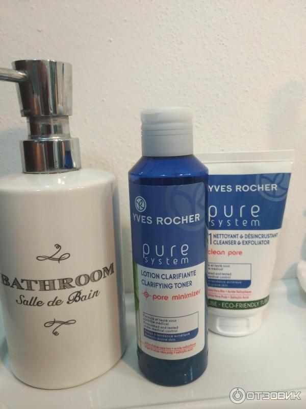 Очищающий лосьон против прыщей Yves Rocher Pure System фото