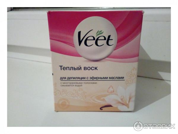 Теплый воск для депиляции Veet с эфирными маслами фото