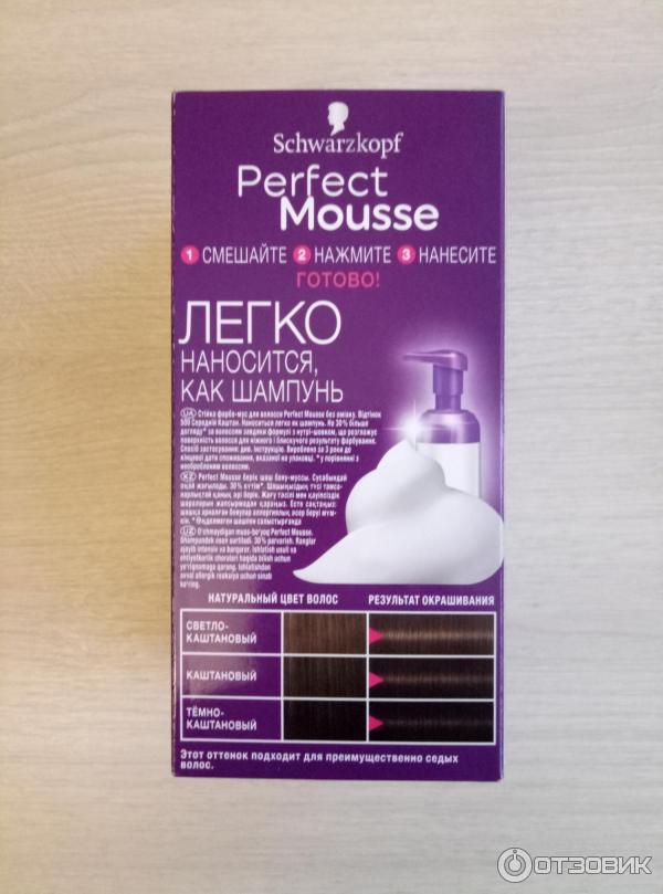 Краска-мусс для волос Schwarzkopf Perfect Mousse фото