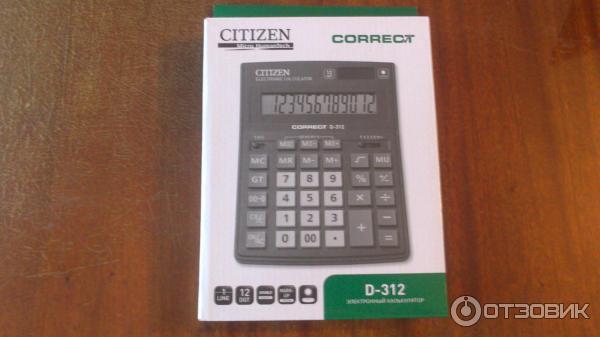 Отзыв о Калькулятор Citizen D-312 | выполняет не только простейшие ...