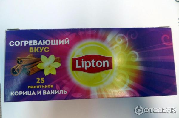 Чай Lipton Согревающий вкус. Корица и ваниль фото