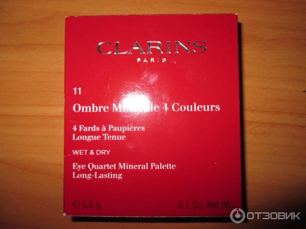 Минеральные тени для век Clarins Ombre Minerale 4 Couleurs фото