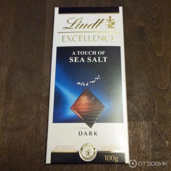 Темный шоколад Lindt Excellence Sea Salt с морской солью