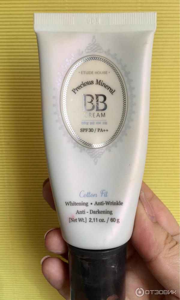 BB крем Etude House Precious Mineral BB Cream Cotton Fit SPF30/PA++ фото