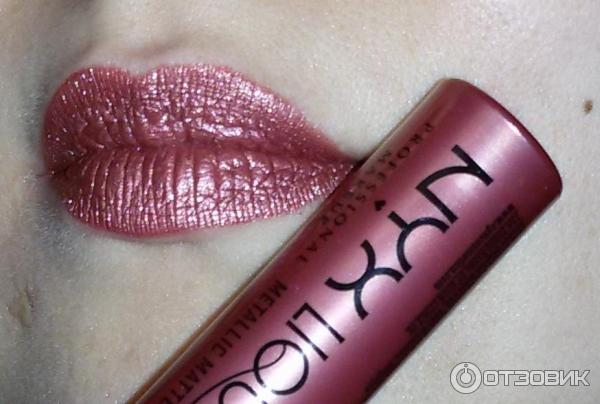 Жидкая матовая помада Nyx Liquid Suede Metallic Matte фото