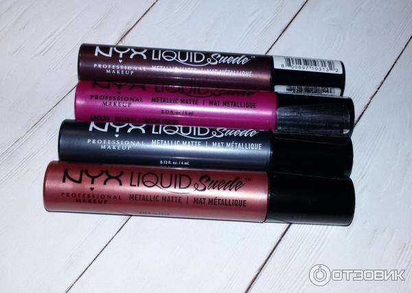 Жидкая матовая помада Nyx Liquid Suede Metallic Matte фото