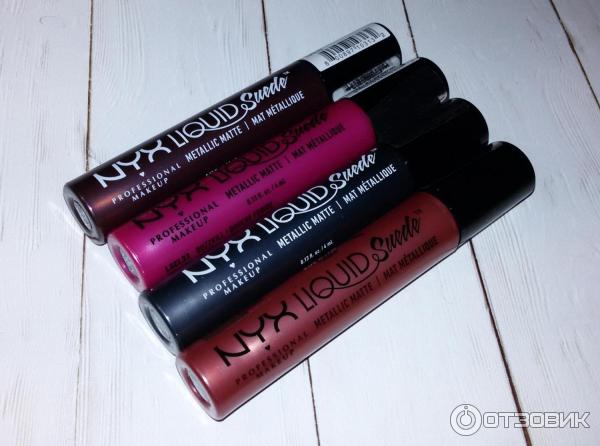 Жидкая матовая помада Nyx Liquid Suede Metallic Matte фото