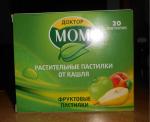 Растительные пастилки от кашля Доктор Мом фруктовые фото