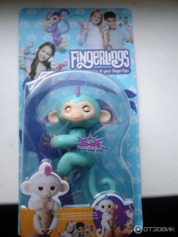 Интерактивная игрушка Fingerlings Happy Monkey фото