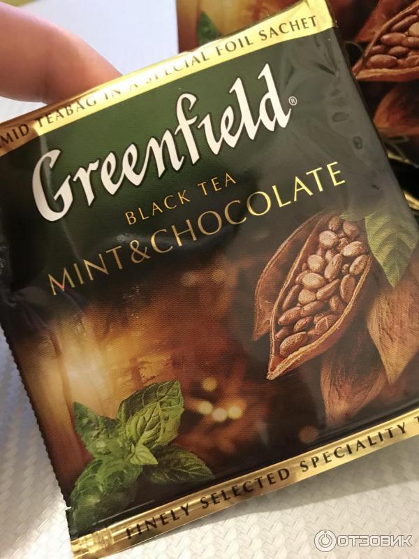 Чай Greenfield Mint and Chocolate в пирамидках фото