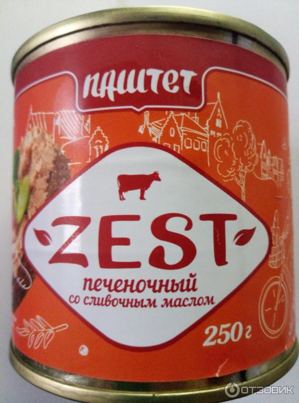 Паштет печеночный со сливочным маслом ZEST фото