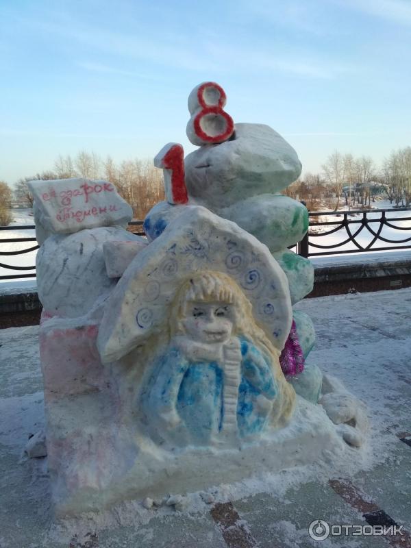 Битва снеговиков на набережной Тюмень