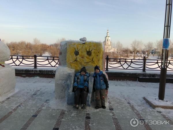Битва снеговиков на набережной Тюмень