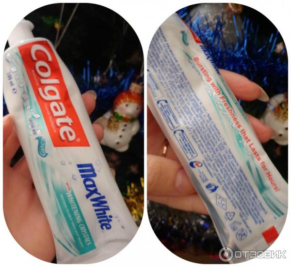 Зубная паста Colgate Макс Блеск с отбеливающими пластинками фото