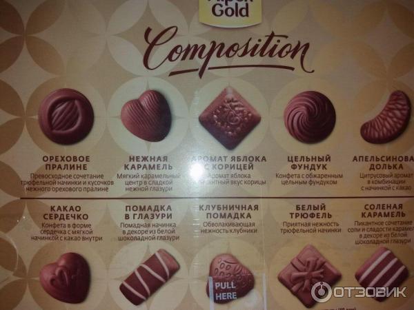 Ассорти конфет Alpen Gold Composition из молочного и темного шоколада фото