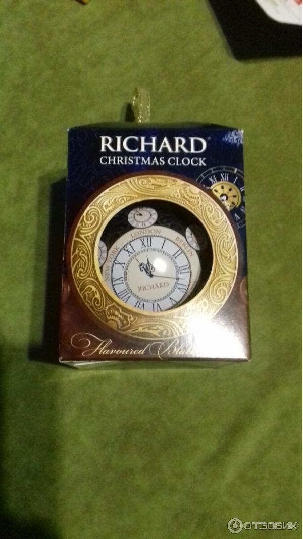 Чай черный цейлонский листовой Richard christmas clocks фото