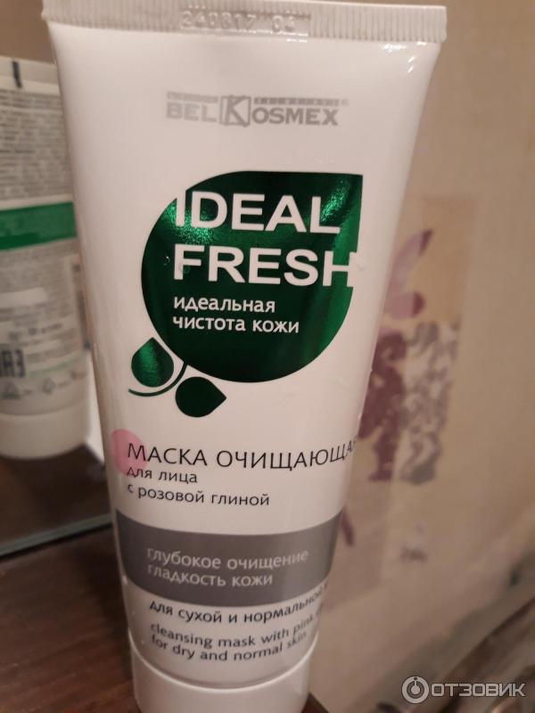 Маска для лица Belkosmex Ideal Fresh очищающая с розовой глиной фото